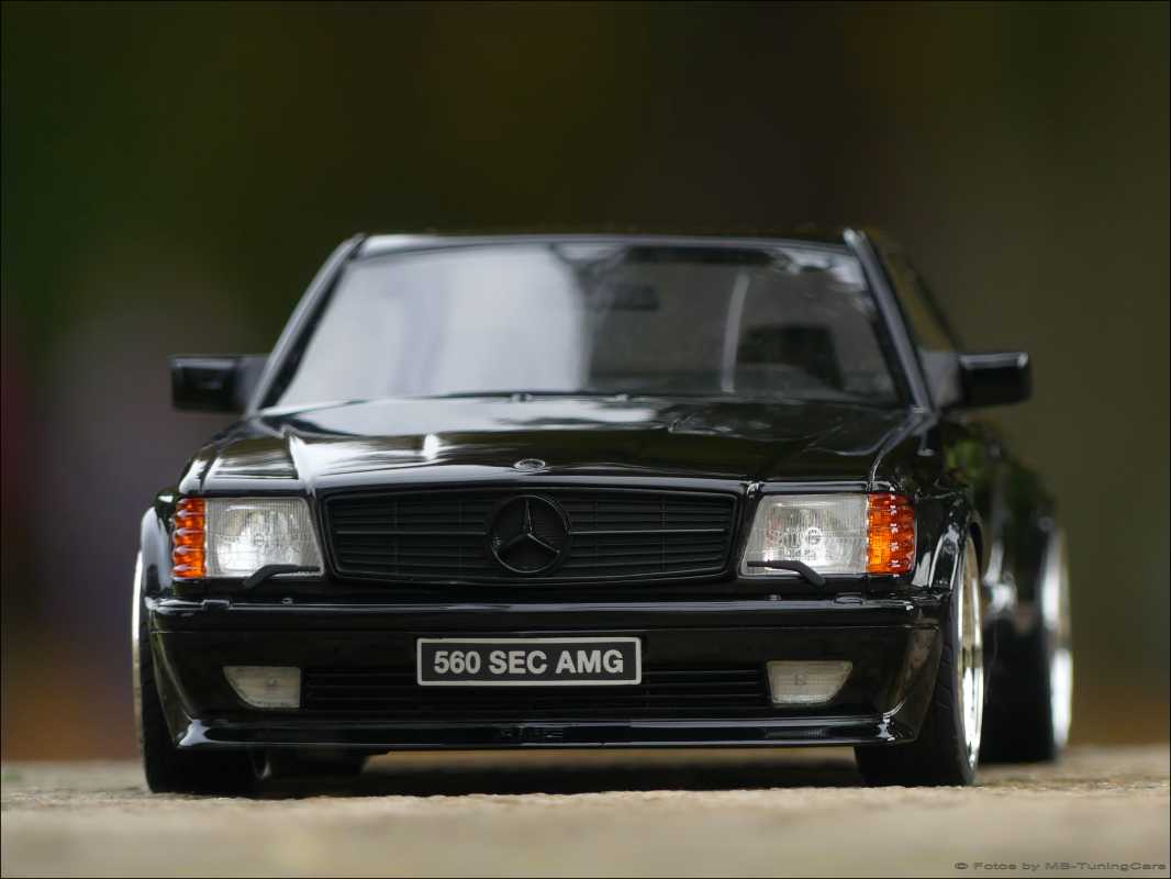 1:18 Mercedes 560 SEC AMG C126 Coupe / WideBody Black-Edition